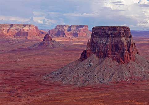 Tower Butte Landing with Horseshoe Bend